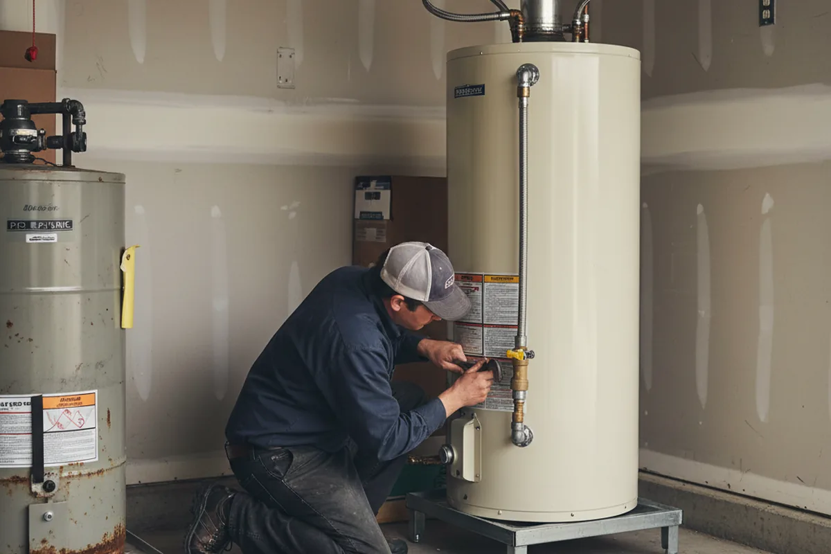 Water heater and shutoff valve replacement in Lenoir City